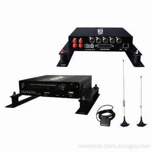 H.264 6/8CH Video Audio Vehicle Mobile DVRs with GPS Module Built-in, CIF Resolution and Wi-Fi Cable
